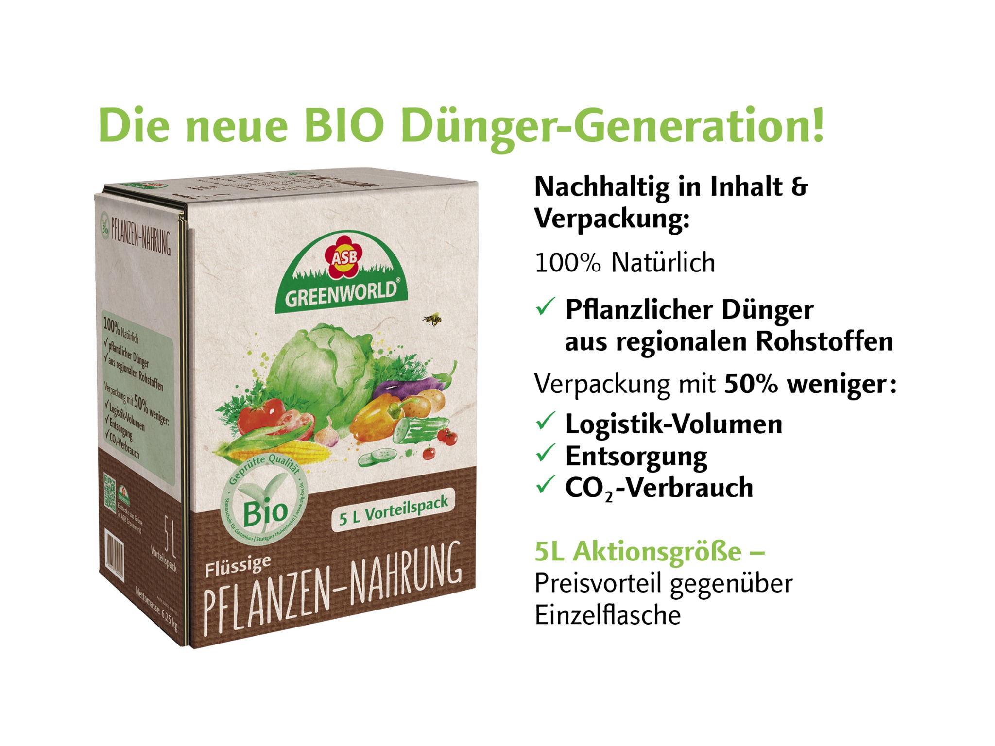 Bag-in-Box - Bio Flssigdnger perfekt verpackt! - ASB Greenworld